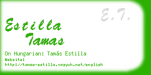 estilla tamas business card